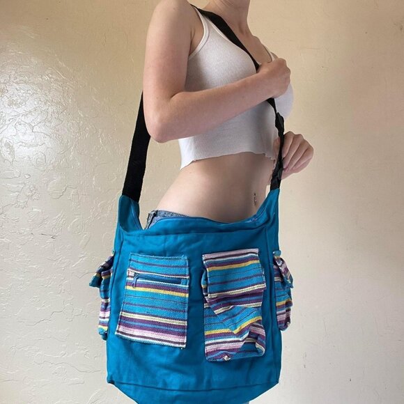 Multicolored Messenger Bag - Picture 1 of 4